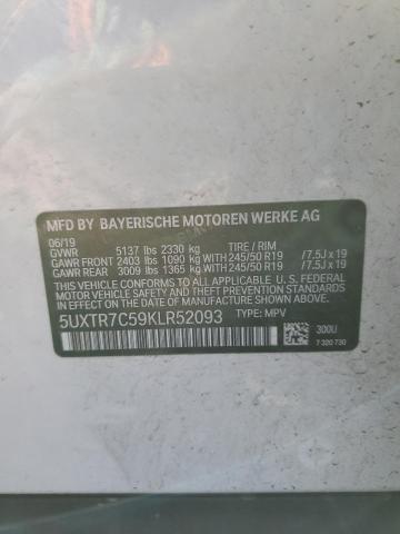 2019 BMW X3 SDRIVE3 5UXTR7C59KLR52093