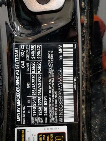 2022 MERCEDES-BENZ GLC 300 4M W1N0G8EB9NV366238