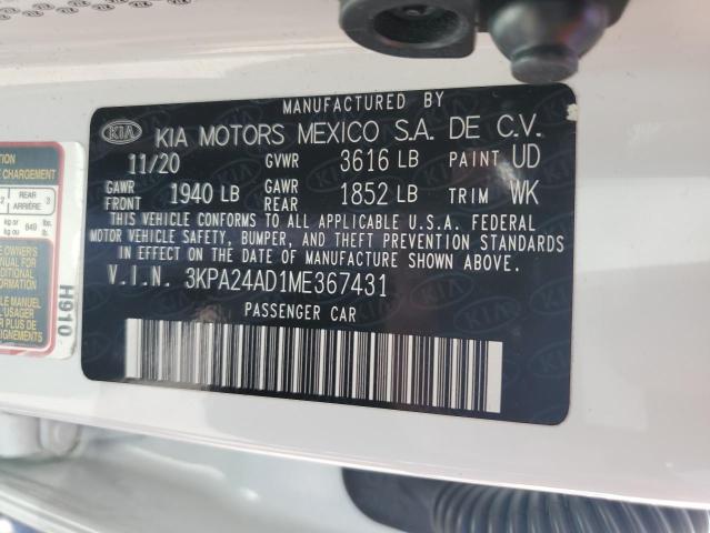 2021 KIA RIO LX 3KPA24AD1ME367431