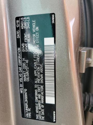 2019 VOLVO S60 T5 INS 7JR102FL2KG004712