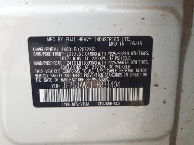 2015 SUBARU FORESTER 2 - JF2SJAWC1FH831404