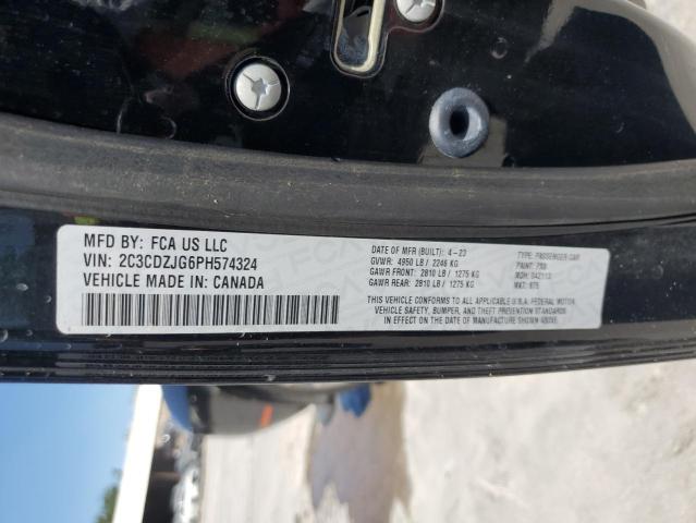 2023 DODGE CHALLENGER - 2C3CDZJG6PH574324