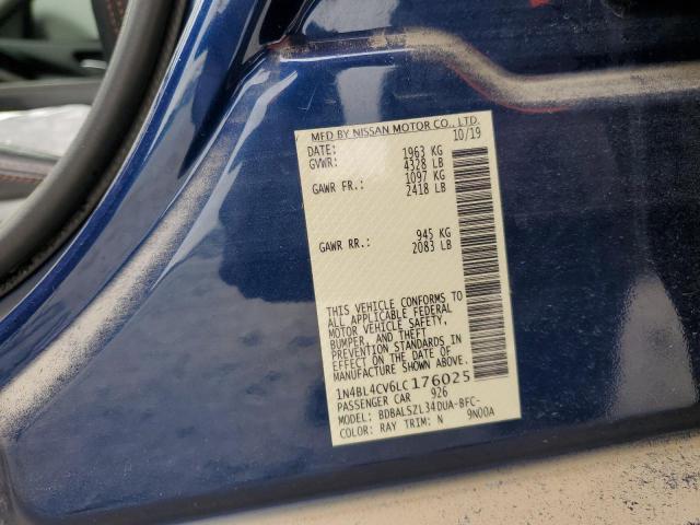 2020 NISSAN ALTIMA SR - 1N4BL4CV6LC176025