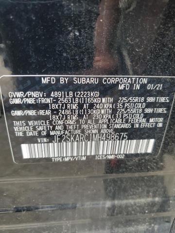 2021 SUBARU FORESTER S - JF2SKARC1MH498675