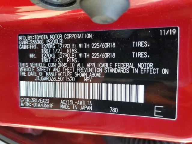 2020 LEXUS NX 300 JTJGARDZ6L5011520