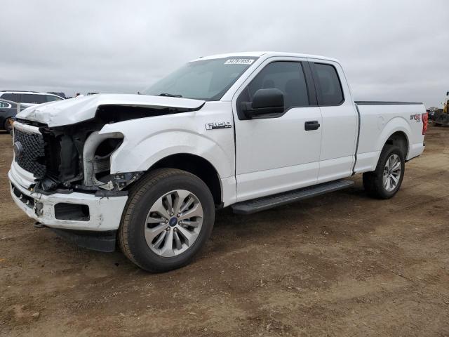 FORD F150 SUPER 2018 white  gas 1FTEX1EP8JKD44193 photo #1