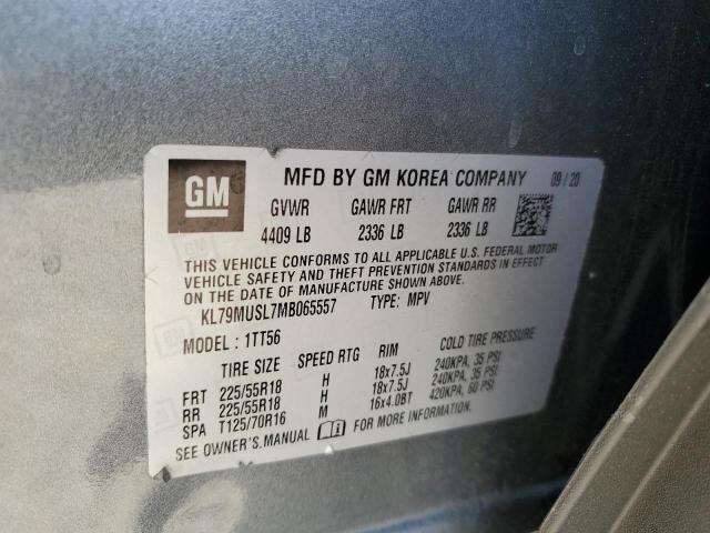 2021 CHEVROLET TRAILBLAZE - KL79MUSL7MB065557