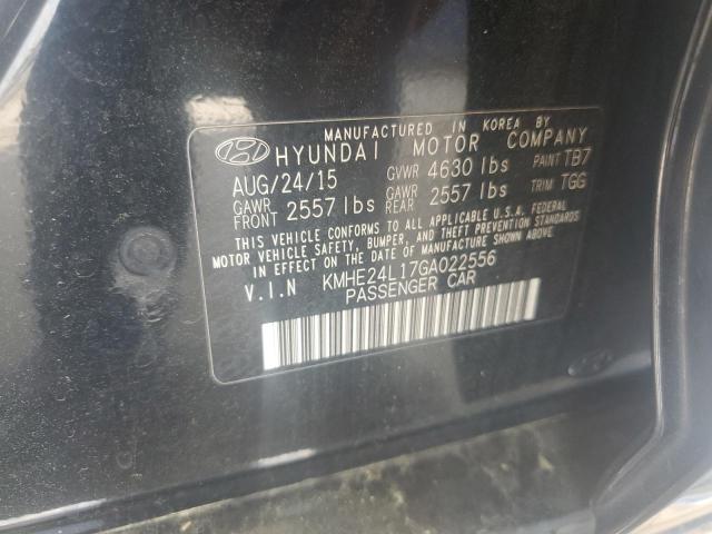 2016 HYUNDAI SONATA HYB - KMHE24L17GA022556