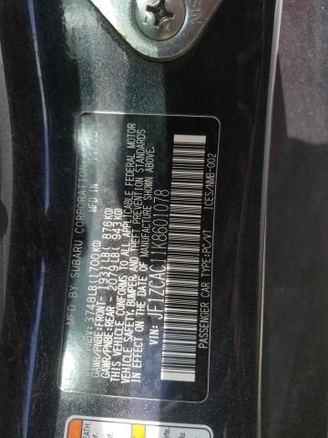 2019 SUBARU BRZ LIMITE JF1ZCAC11K8601078