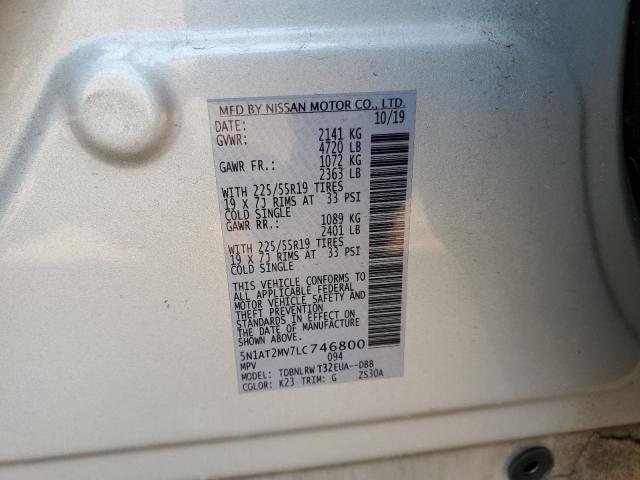 2020 NISSAN ROGUE S - 5N1AT2MV7LC746800