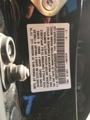 2017 HONDA CIVIC LX - 19XFC2F53HE008869