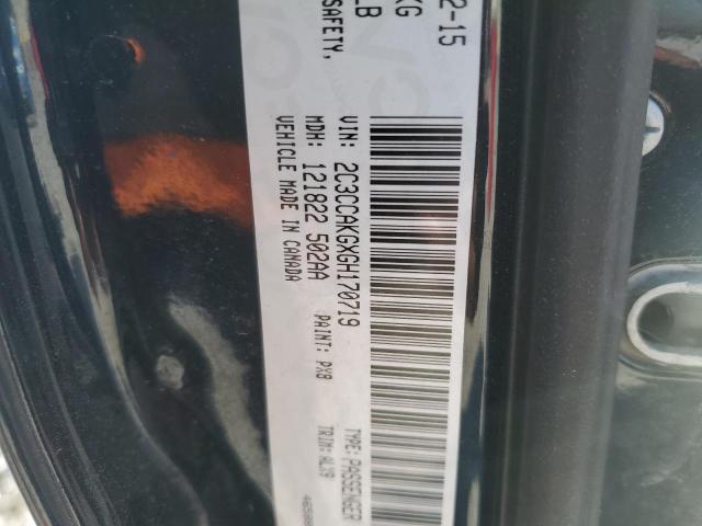 2016 CHRYSLER 300C - 2C3CCAKGXGH170719