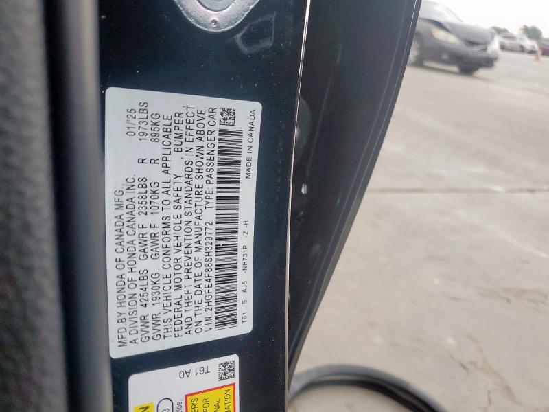 2025 HONDA CIVIC SPOR - 2HGFE4F88SH329772