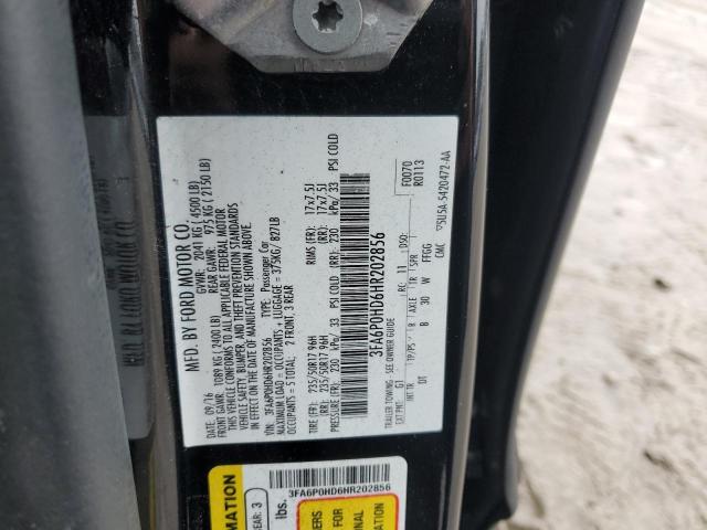 2017 FORD FUSION SE 3FA6P0HD6HR202856