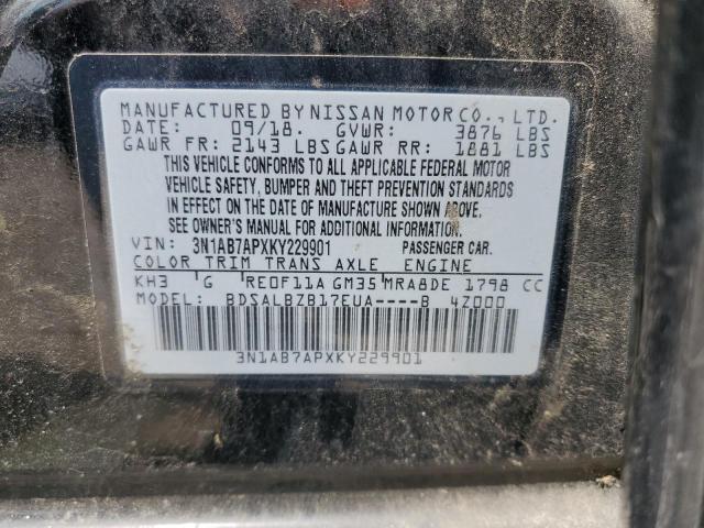 2019 NISSAN SENTRA S - 3N1AB7APXKY229901