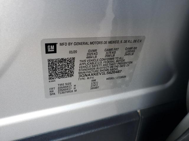 2020 CHEVROLET EQUINOX LT - 3GNAXKEV1LS620487