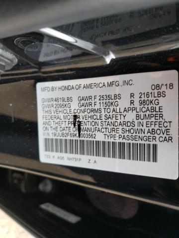 2019 ACURA TLX TECHNO 19UUB2F69KA003562