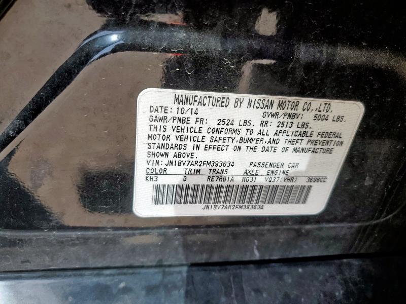 2015 INFINITI Q50 BASE - JN1BV7AR2FM393634