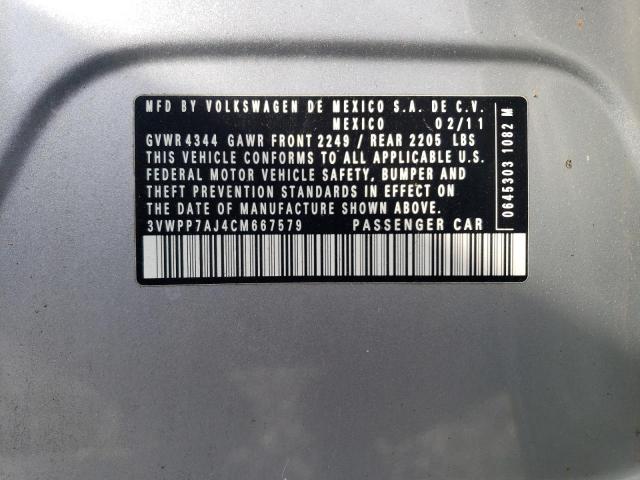 2012 VOLKSWAGEN JETTA #3311483261