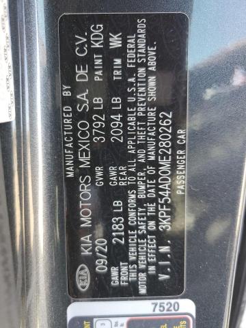 2021 KIA FORTE EX 3KPF54AD0ME280262