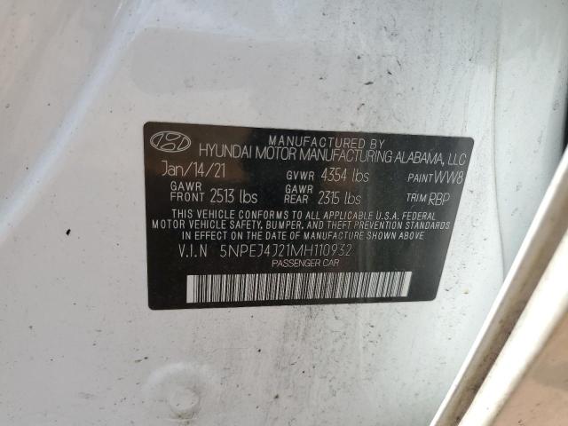 2021 HYUNDAI SONATA SEL - 5NPEJ4J21MH110932
