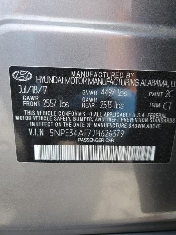 2018 HYUNDAI SONATA SPO 5NPE34AF7JH626379