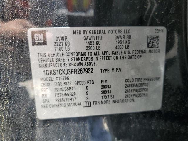 2015 GMC YUKON DENA 1GKS1CKJ3FR267932
