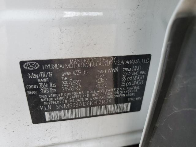 2019 HYUNDAI SANTA FE S - 5NMS33AD8KH121624