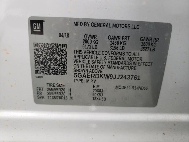 2018 BUICK ENCLAVE AV - 5GAERDKW9JJ243761