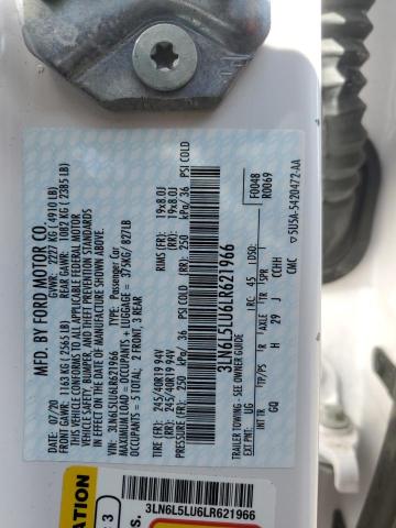 2020 LINCOLN MKZ RESERV - 3LN6L5LU6LR621966