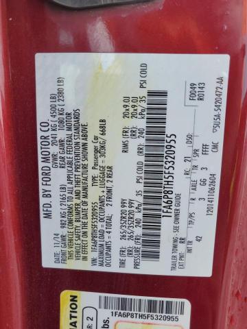 2015 FORD MUSTANG - 1FA6P8TH5F5320955