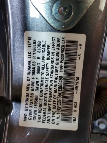 2016 HONDA CIVIC LX - 19XFC2F55GE006460