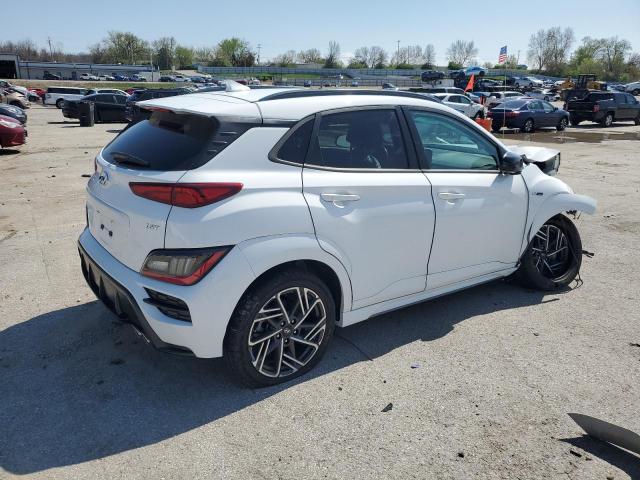 Vin: km8k33a38nu905558, lot: 50576075, hyundai kona n line 20223