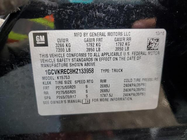 2017 CHEVROLET SILVERADO - 1GCVKREC8HZ133958