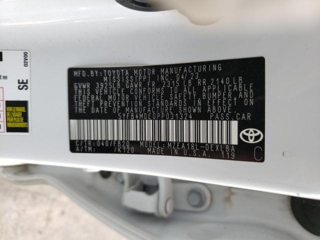 2023 TOYOTA COROLLA LE - 5YFB4MDE0PP031324