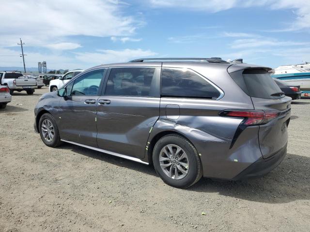 TOYOTA SIENNA LE 2022 gray  hybrid engine 5TDKRKEC6NS077795 photo #3