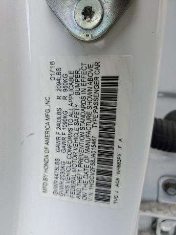 2018 HONDA ACCORD EXL - 1HGCV2F58JA015467
