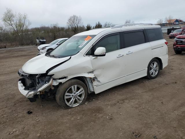 NISSAN QUEST S 2012 white  gas JN8AE2KP5C9036184 photo #1
