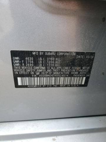 2024 SUBARU LEGACY PRE 4S3BWAD67R3024514