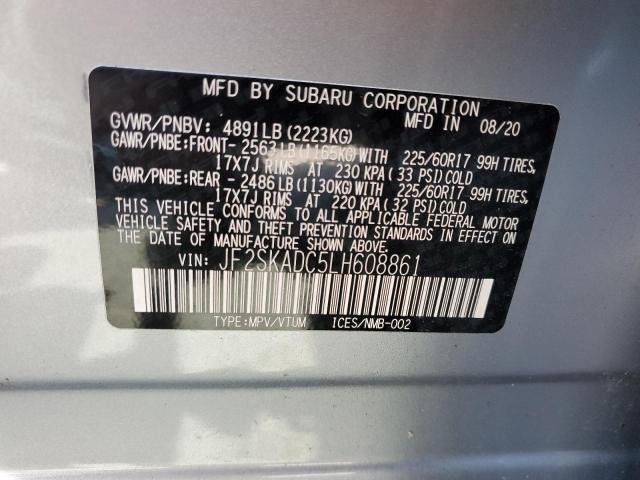 2020 SUBARU FORESTER JF2SKADC5LH608861