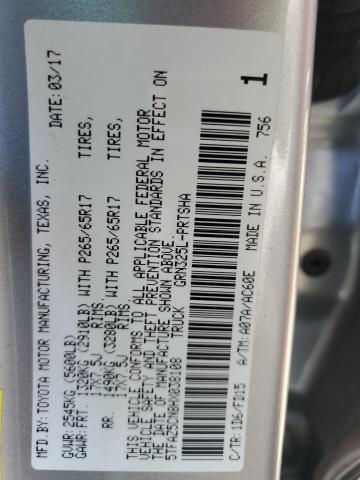 2017 TOYOTA TACOMA DOU - 5TFAZ5CN8HX038108