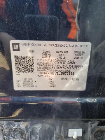 2020 CHEVROLET EQUINOX LS - 3GNAXHEV1LS672835