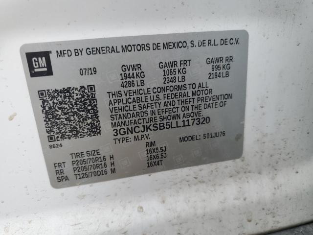 2020 CHEVROLET TRAX LS 3GNCJKSB5LL117320