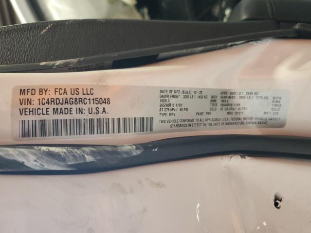 2024 DODGE DURANGO SX 1C4RDJAG8RC115048