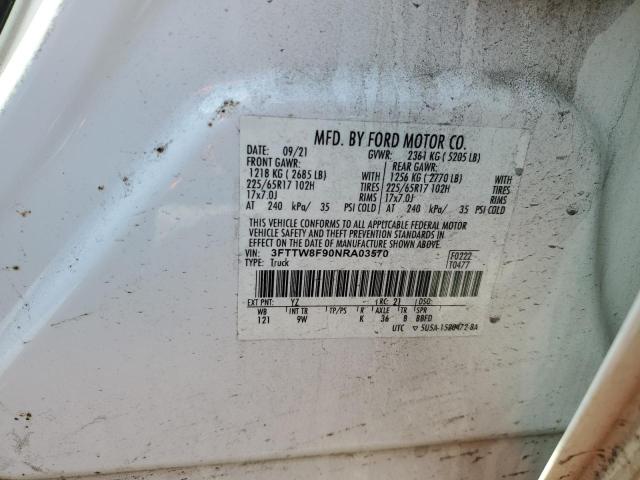 2022 FORD MAVERICK X - 3FTTW8F90NRA03570