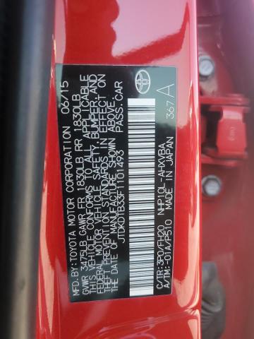 2015 TOYOTA PRIUS C - JTDKDTB33F1101493