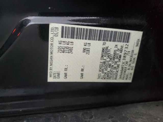 2018 NISSAN MAXIMA 3.5 - 1N4AA6AP2JC389732