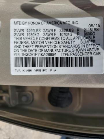 2019 HONDA ACCORD LX - 1HGCV1F11KA098894
