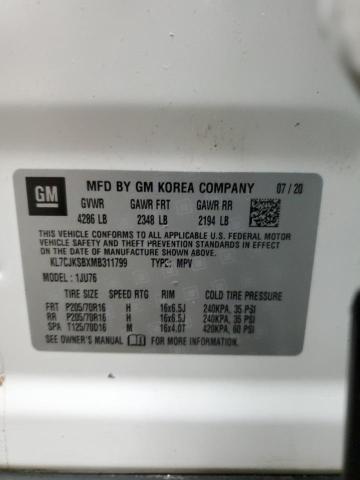2021 CHEVROLET TRAX LS - KL7CJKSBXMB311799