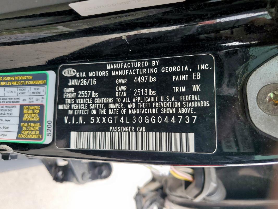 2016 KIA OPTIMA LX - 5XXGT4L30GG044737